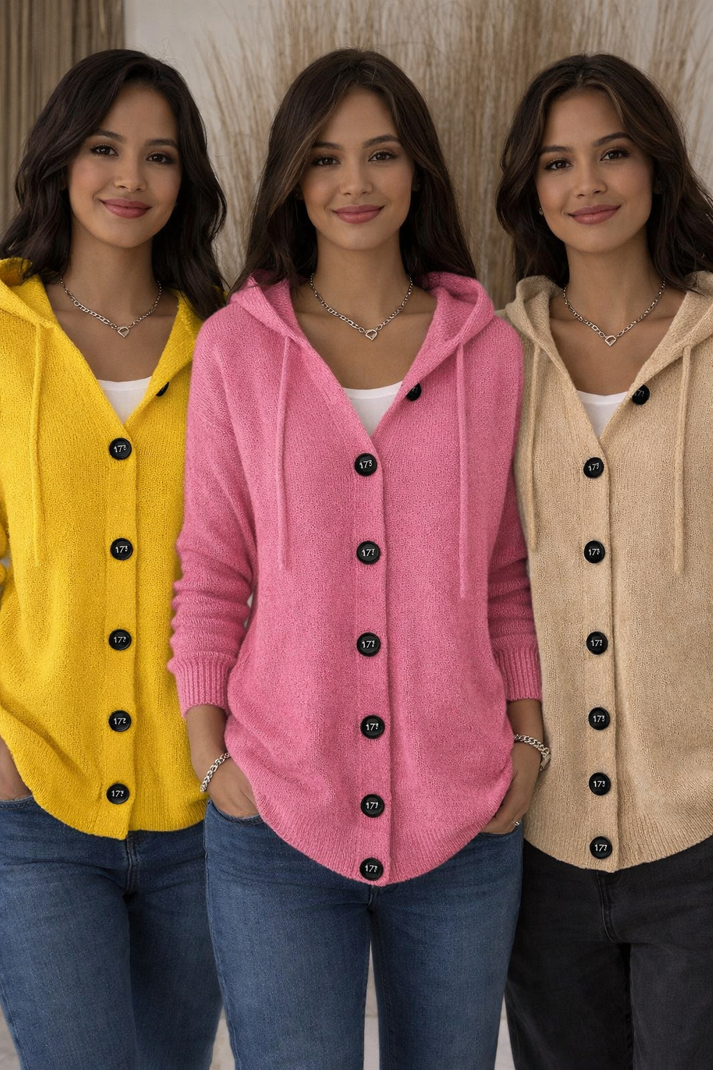 💖PROMOZIONE ULTIMO GIORNO - 50% DI SCONTO 💖Cardigan a maniche lunghe da donna in tinta unita